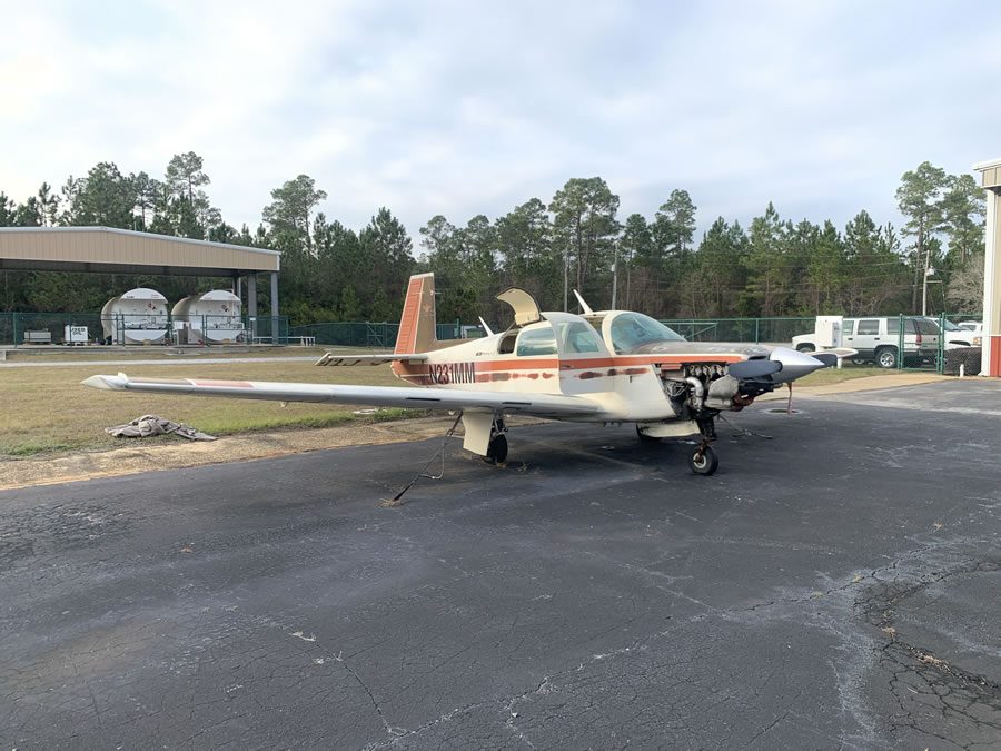 1979 Mooney M20K-231 (Salvage condition-Hurricane Damage)